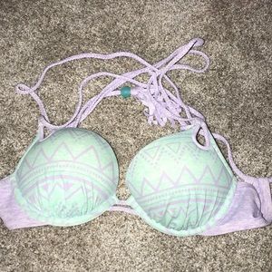 VS SECRET SUPER PUSH UP SWIM TOP